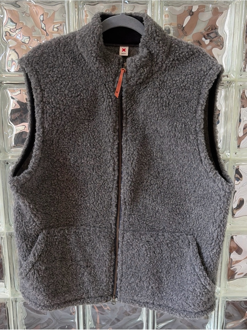 Best Made Co Wool Fleece Zip Vest Gray Size Large Pre Duluth New York